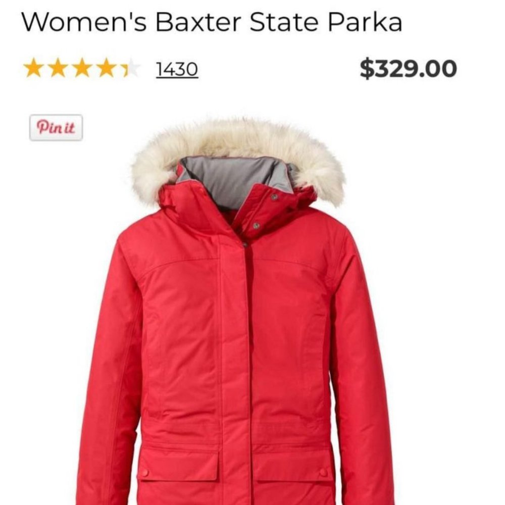 almost-new L.L. Bean super warm parka
